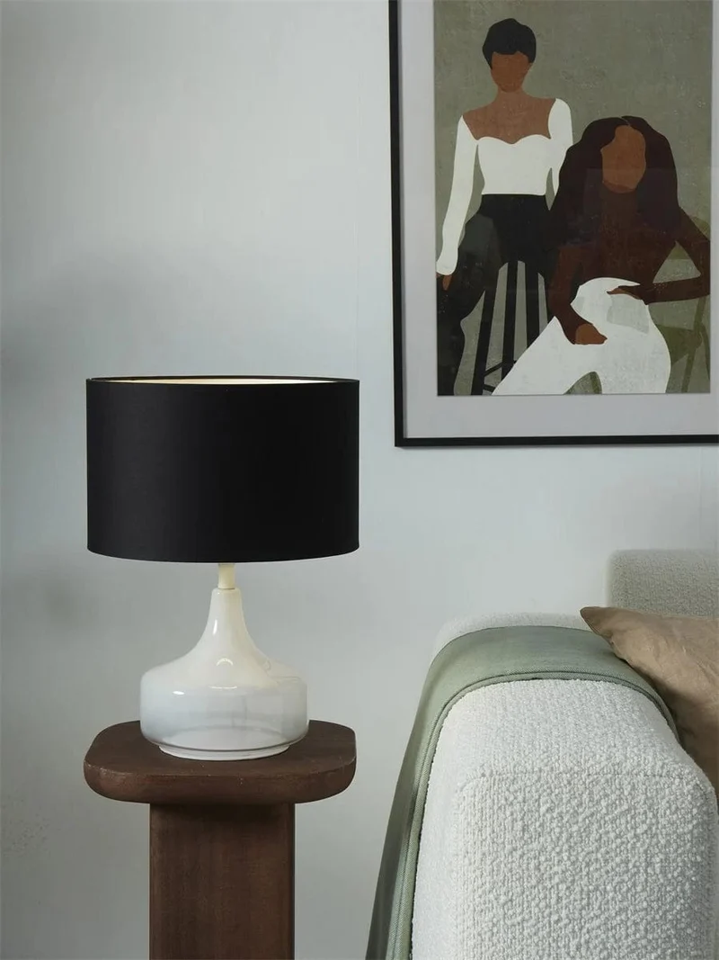 Lampe de salon moderne Chevet Noir blanc