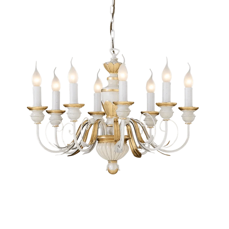 Lustre salle à manger art deco blanc
