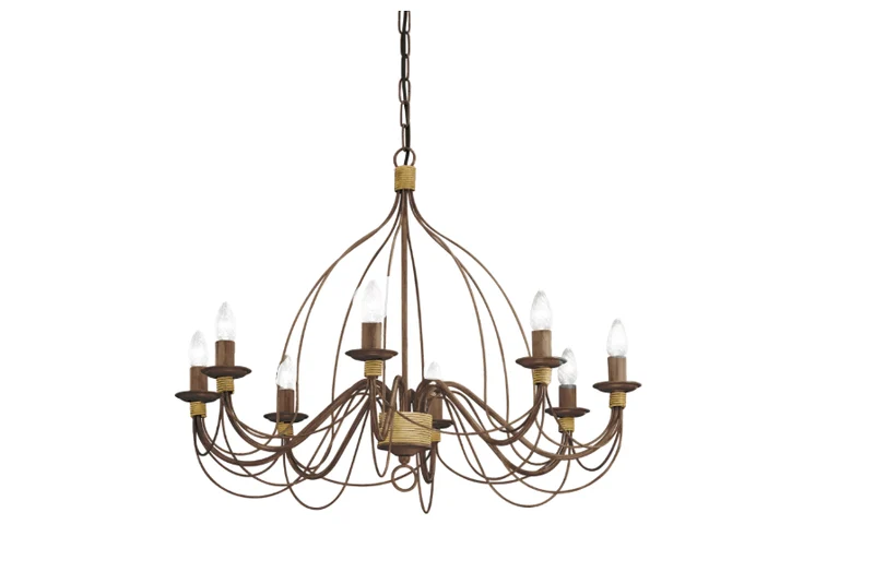 Lustre rouille classique pour Salon