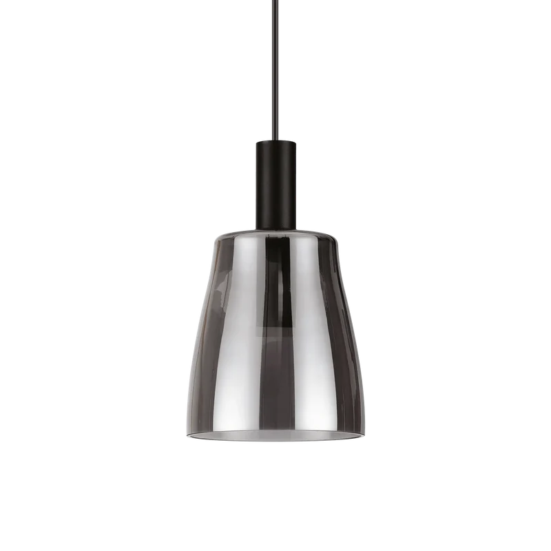 Luminaire Suspension Verre noir Fumée