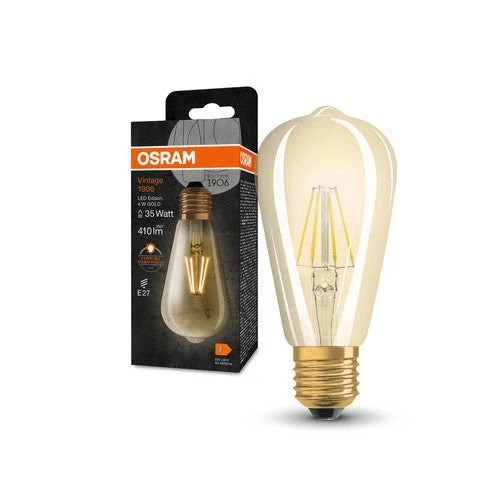 OSRAM Vintage 1906® Classique Edison LED-Lampe, 4W, 410lm, E27, Blanc chaud