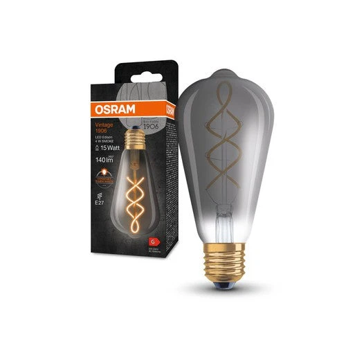 OSRAM Vintage 1906® Classique Edison LED-Lampe, 4W, 140lm, E27, Blanc chaud