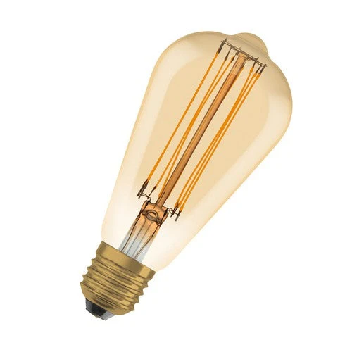 OSRAM Ampoules LED à intensité variable, édition Vintage, remplacement de 60 watts, E27, ST64-shape, 2200 Kelvin, Warm Comfort Light, verre clair, single Pack