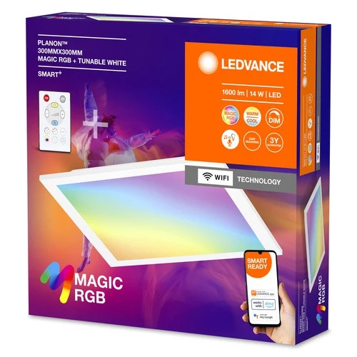 LEDVANCE SMART+ WIFI Luminaire de panneau Magic 18W, 1600lm, blanc