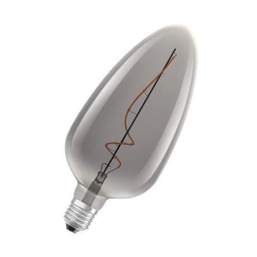 OSRAM Ampoules LED à intensité variable, édition vintage, remplacement de 15 watts, E27, C-shape, 1800 Kelvin, Comfort warm white, verre clair, single pack