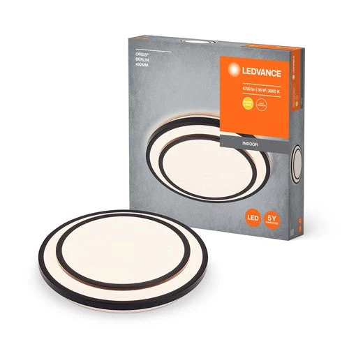 Plafonnier LEDVANCE ORBIS BERLIN, noir, 36W, 4150lm