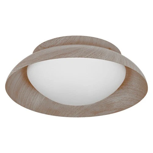 LEDVANCE ORBIS MILAN Plafonnier 305mm, couleur bois, 2xE27