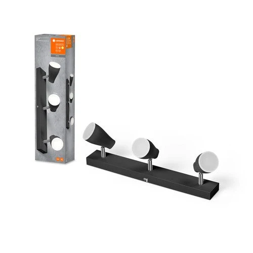 LEDVANCE LED SPOT PEAR Spot de plafond en saillie, noir, 12,9W, 630lm