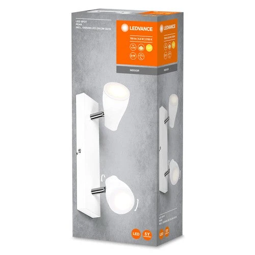 LEDVANCE LED SPOT PEAR Spot de plafond en saillie, blanc, 8,6W, 420lm