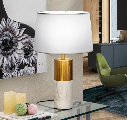 Lampe de table Marbre Blanche Salon