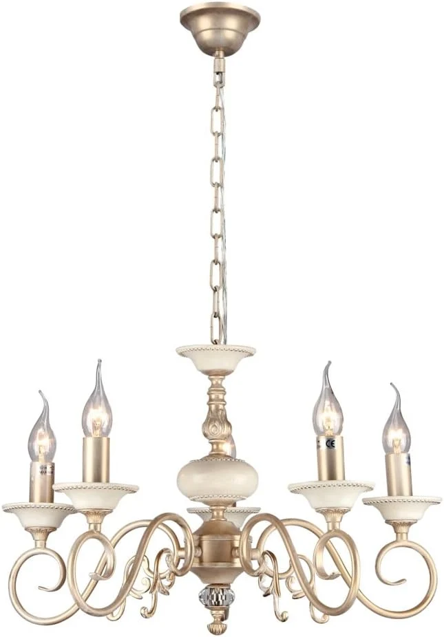 Lustre Chandelier Baroque Doré Salle Manger