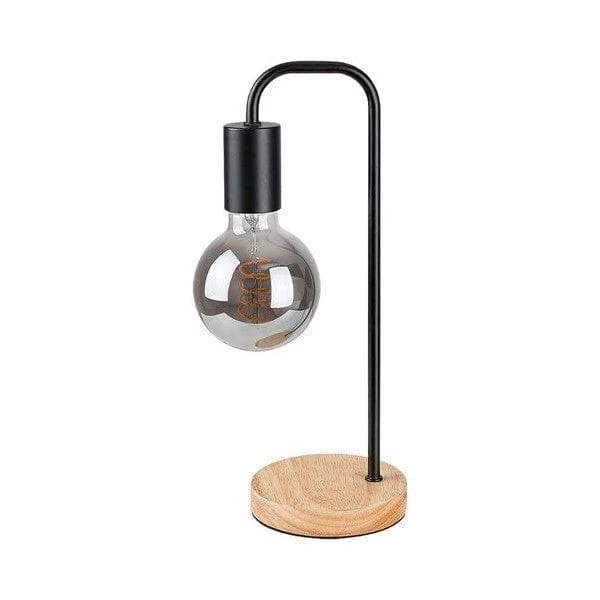 Petite Lampe Chevet Noire Lit Chambre