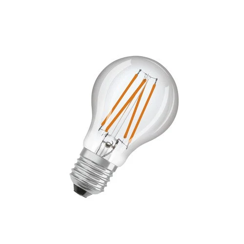 OSRAM Star+ ampoule LED avec capteur de lumière du jour pour culot E27, aspect filament ,blanc chaud (2700K), 470 lumens, remplace les ampoules traditionnelles de 40W, non dimmable, pack de 1, E27