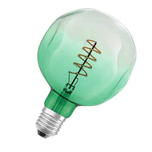 OSRAM Vintage 1906 LED-Lampe, teinte verte, 4,5W, 180lm, blanc chaud, E27