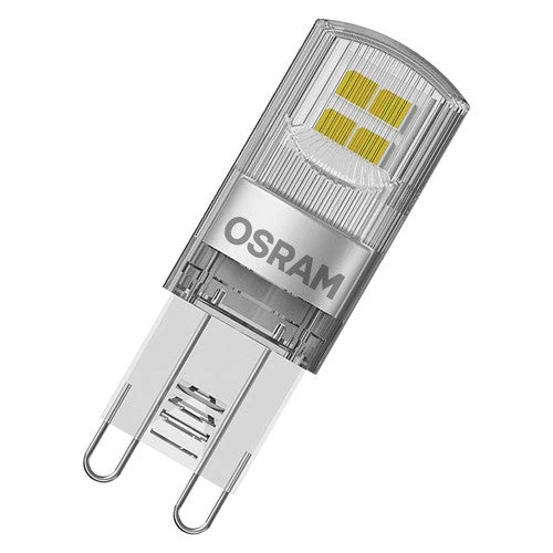 OSRAM LED lampe à broche BASE PIN G9 CL20 non dimmable 1.9W, blanc chaud pack de 5