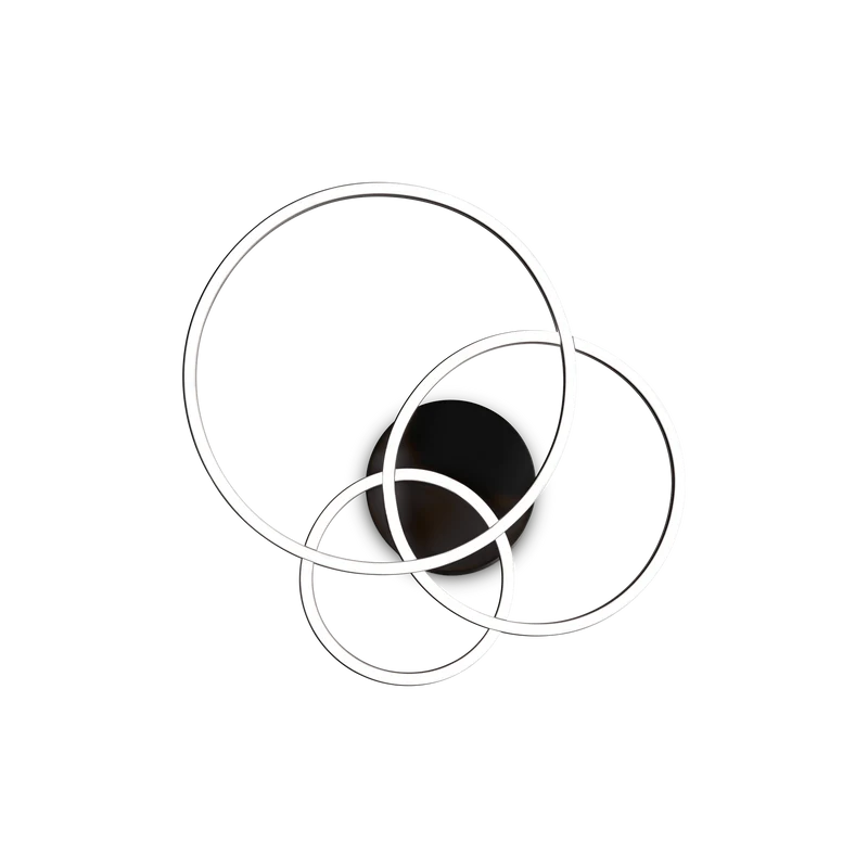Applique murale blanche LED cercles