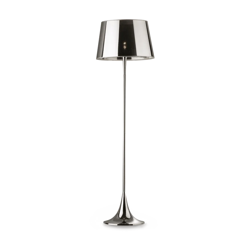 Lampadaire Art Déco Noir Fumé Brillant