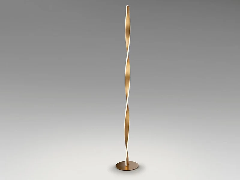 Lampadaire torsade Salon Doré Design