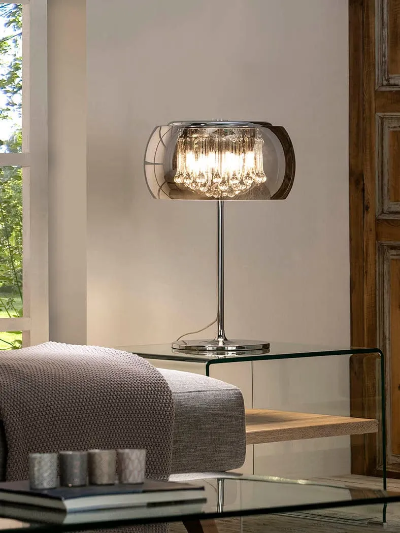 Lampe Chevet Chambre Salon Verre Murano