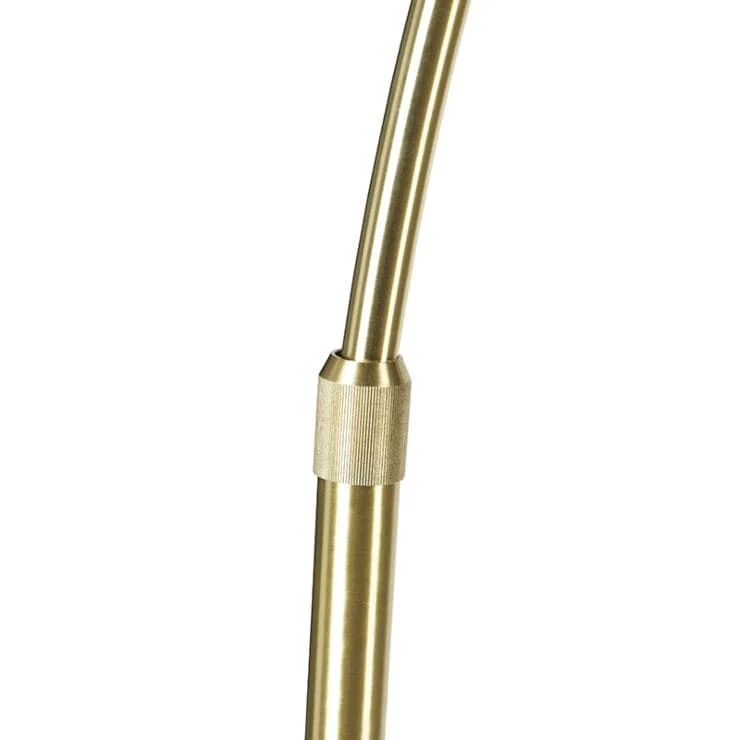 Lampadaire à arc moderne noire avec verre fumé - Arc