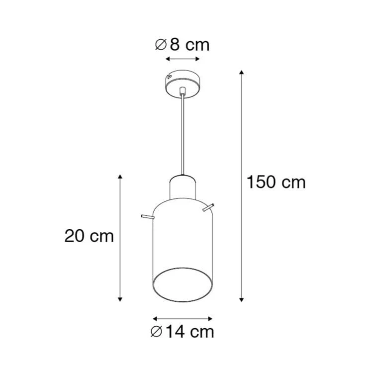 Suspension intelligente en laiton verre fumé