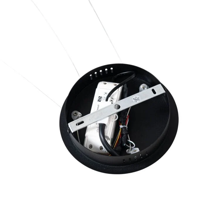 Suspension LED intelligente noire 80 cm