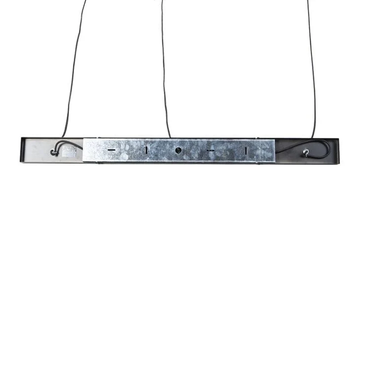 Suspension intelligente noire intérieur doré 3 boules
