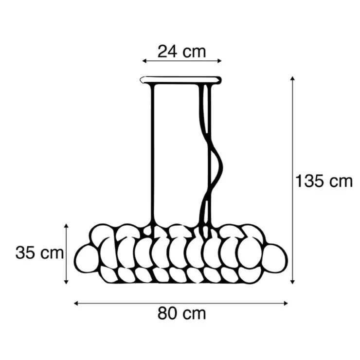 Suspension intelligente verre ambre