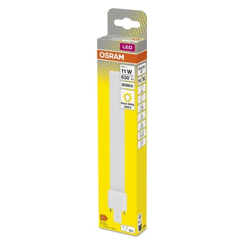 OSRAM DULUX S LED EM & AC MAINS Tube à LED 23,4cm (ex 11W) 6W / 3000K blanc chaud G23