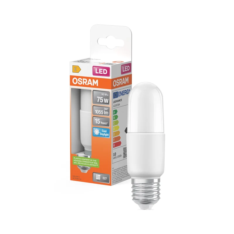 OSRAM LED STAR STICK lampe mate (ex 75W) 10W / 6500K blanc froid E27