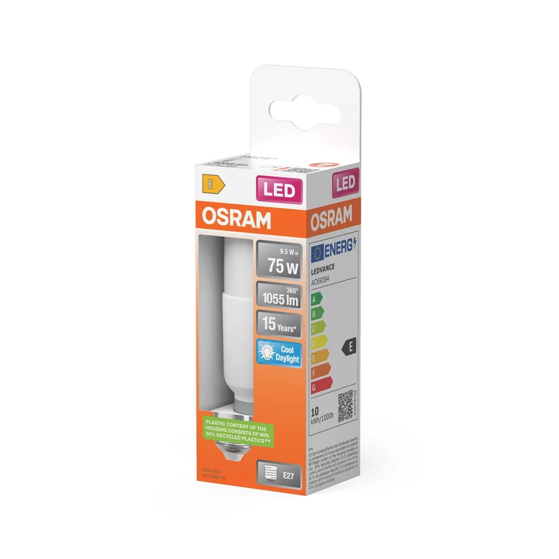 OSRAM LED STAR STICK lampe mate (ex 75W) 10W / 6500K blanc froid E27