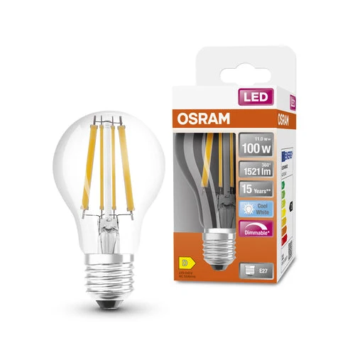 OSRAM Retrofit Classic A Lampe LED à intensité variable (ex 100W) 12W / 4000K blanc froid E27