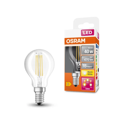 OSRAM Classic P ampoule LED three step dimmable (ex 40W) 4W / 2700K blanc chaud E14