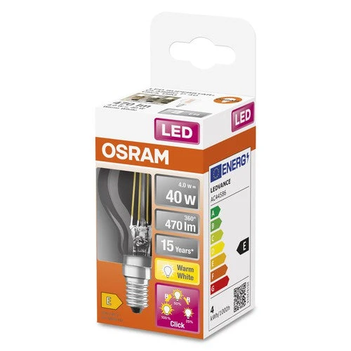 OSRAM Classic P ampoule LED three step dimmable (ex 40W) 4W / 2700K blanc chaud E14