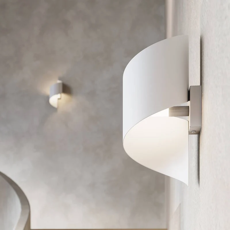 Applique murale Design Spirale Noire