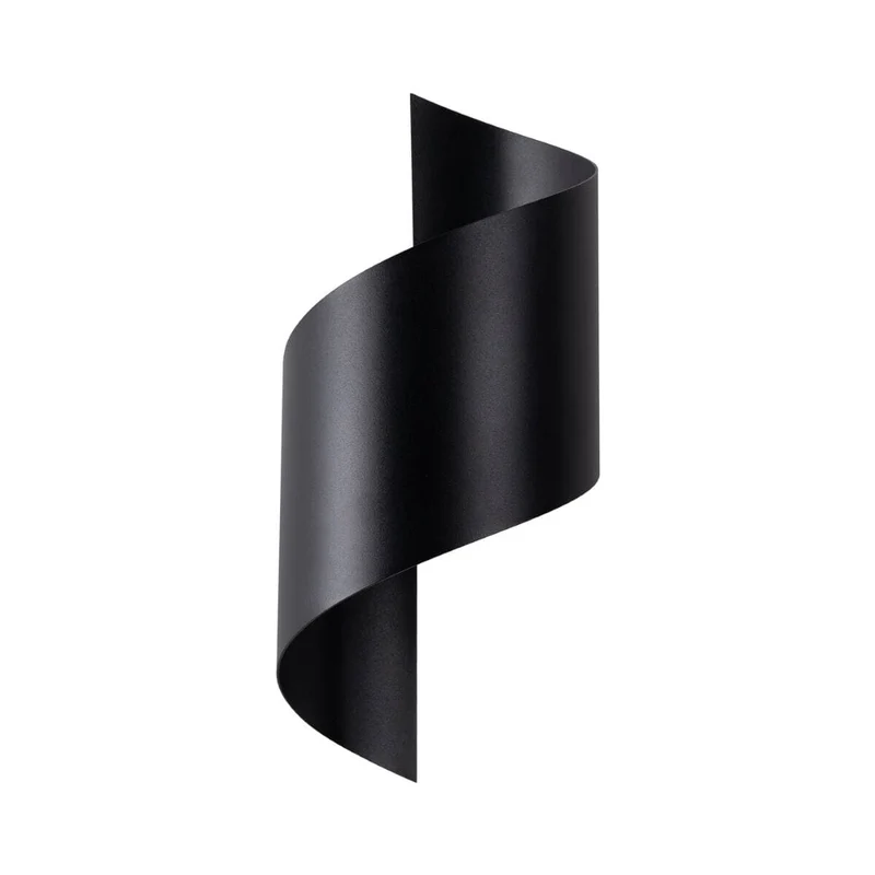Applique murale Design Spirale Noire