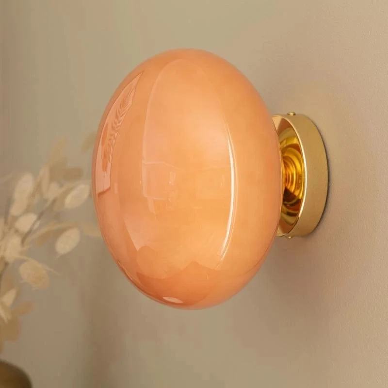 Luminaire murale Verre Ambre