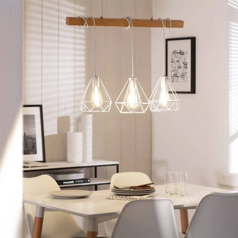 Suspension Scandinave métal noir Cuisine