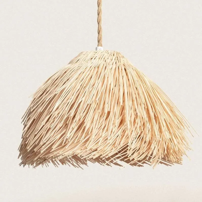 Suspension Rotin Paille