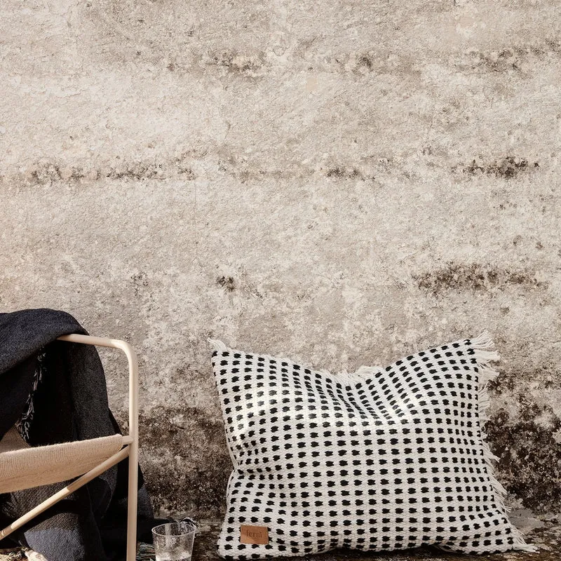 Ferm Living Way Cushion Rect. - Off - White/Blue