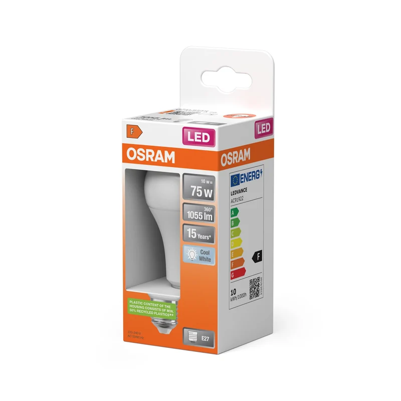OSRAM LED Star Lampe LED mate (ex 75W) 10W / 4000K blanc froid E27
