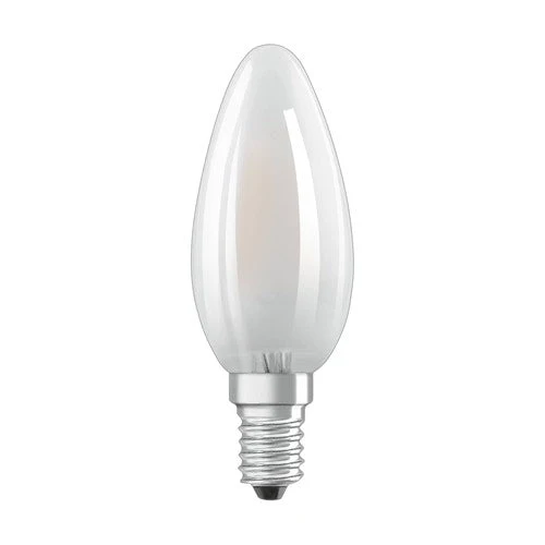 OSRAM LED Base Lampe LED forme bougie mat (ex 40W) 4W / 2700K blanc chaud E14 pack de 5