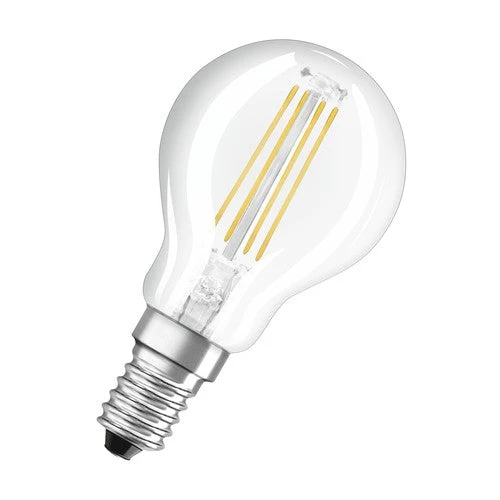 OSRAM LED Base Classic Lampe LED à filament (ex 40W) 4W / 2700K blanc chaud E14, pack de 5