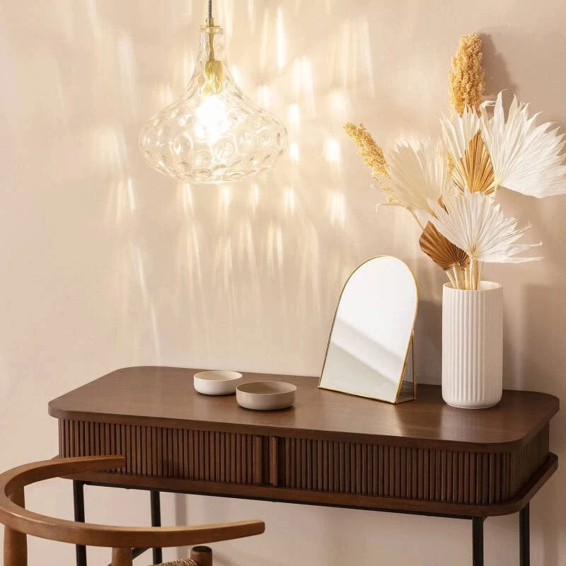 Suspension verre transparent Tassel