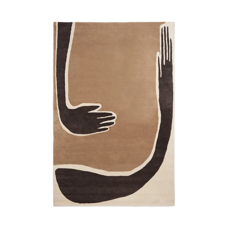 Ferm Living Pose Tufted Rug - 200 x 300 - Dark Coffee/Offwhite