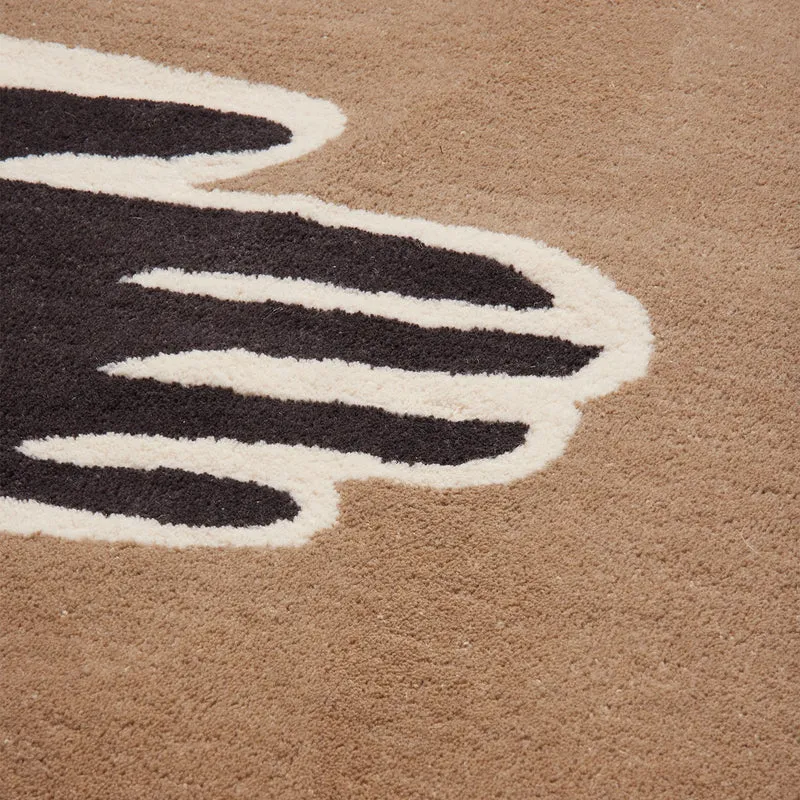 Ferm Living Pose Tufted Rug - 140 x 200 - Dark Coffee/Offwhite