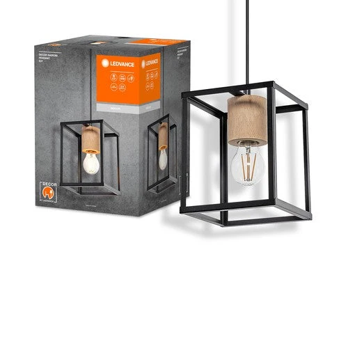 LEDVANCE DECOR Suspension Nairobi, noire, culot E27