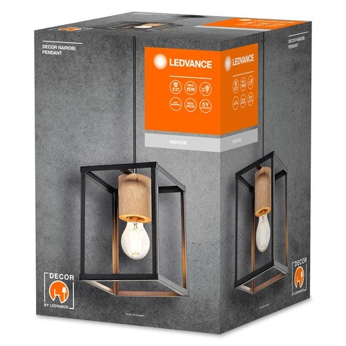 LEDVANCE DECOR Suspension Nairobi, noire, culot E27