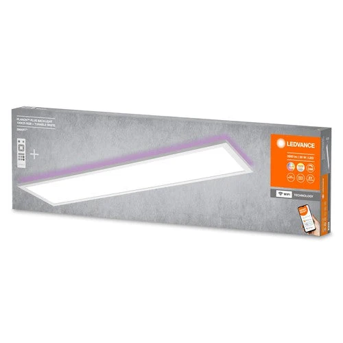 LEDVANCE SMART+ WiFi panneau cadre LED 100cm x 25cm, RGBW incl. télécommande 27W, 1800lm, blanc