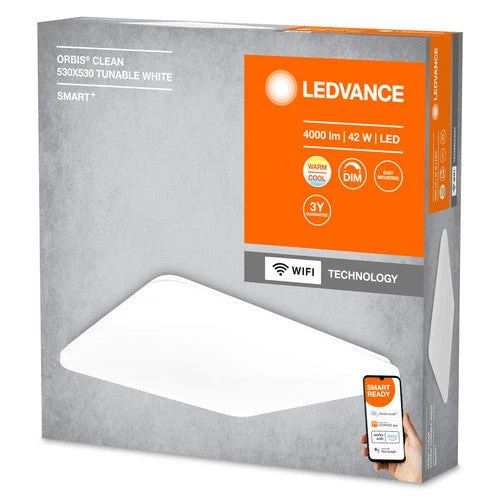 LEDVANCE lampe pour plafond, PLAFOND DÉCORATIF AVEC TECHNOLOGIE WIFI / 42 W, 220…240 V, 3000…6500 K